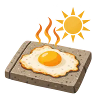 Sidewalk Egg Frying Day